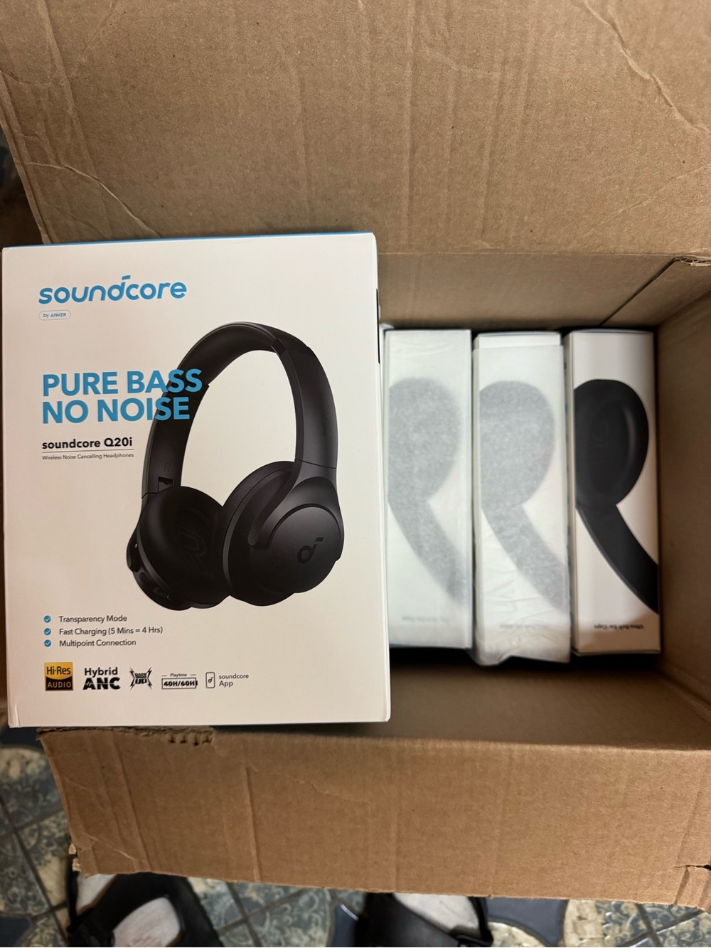 Soundcore Q20i Wireless Over-Ear Headphones — Black